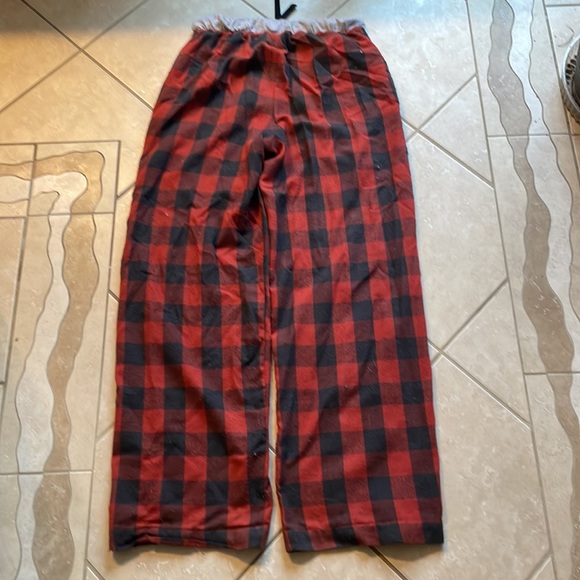 Black dog pajama loungewear pants gingham, buffalo check - Picture 5 of 6